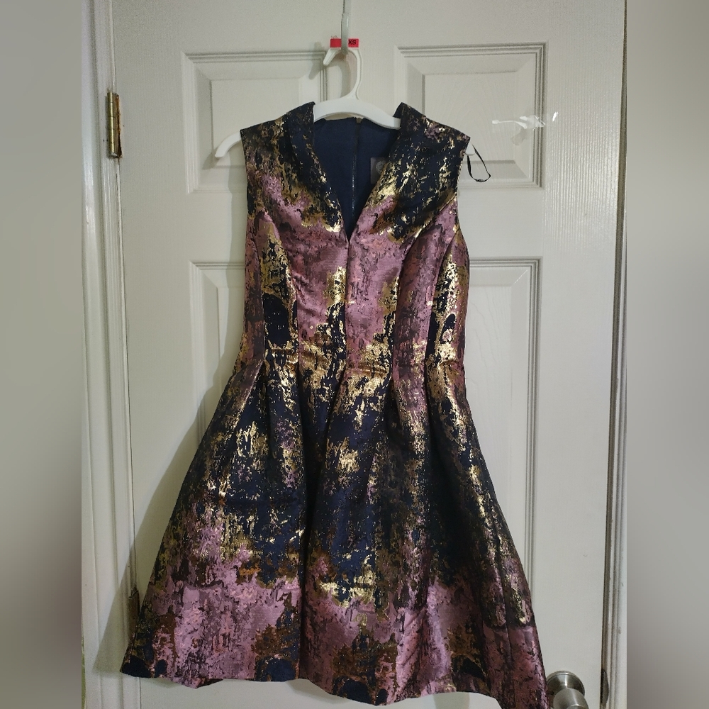 Vince Camuto Dress in Pink and Gold